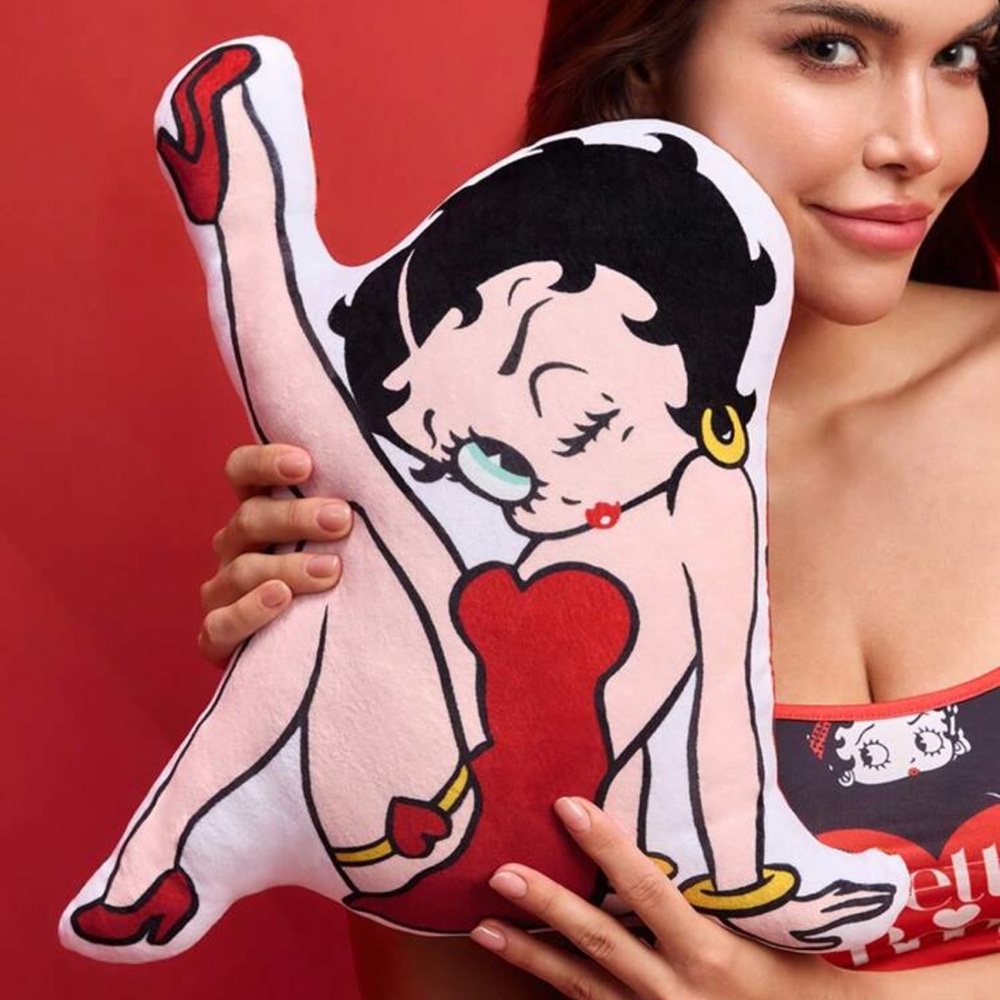 Betty Boop x Asymmetrical Decorative Throw Pillow,